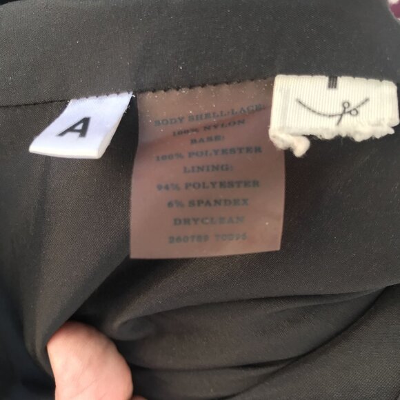 Ann Taylor Black Lace Overlay Dress Knee Length Sheath  Sleeveless Size 14 - Picture 5 of 14